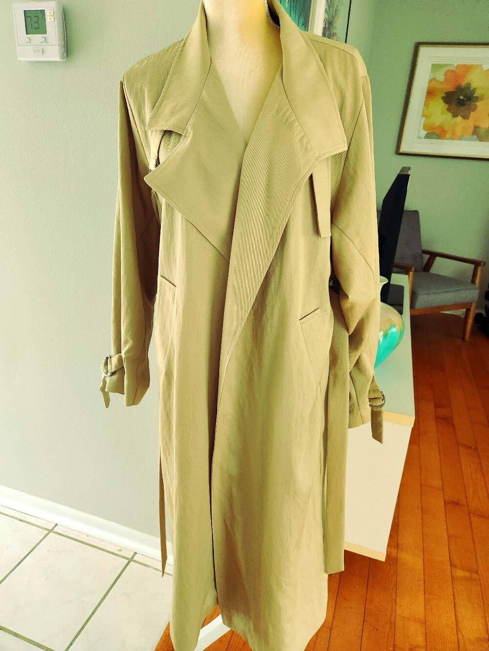 Molly Bracken Long Trench Coat - Sz XL